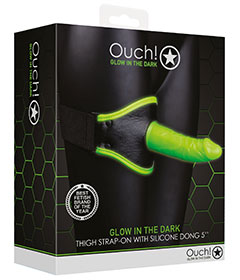 Ouch  Thigh Strapon Dildo Glow In Dark