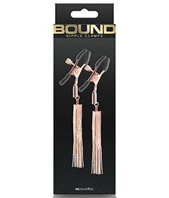 Bound  Nipple Clamps D2 Rose Gold