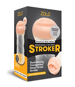 ZOLO Deep Throat Masturbator Clear