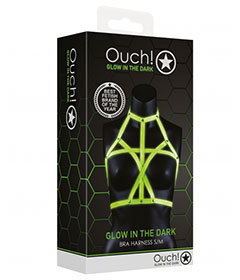 Ouch  Bra Harness Glow In Dark S M