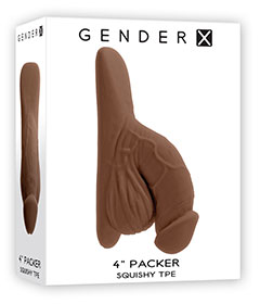 Gender X 4 Inch Packer Squishy Dark