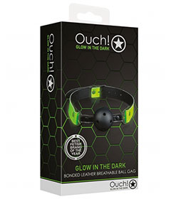 Ouch  Breathable Ball Gag Glow In Dark