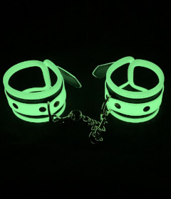 HAN068  Glow In The Dark Wrist Cuffs