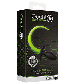 Ouch  Puppy Tail plug Glow In Dark