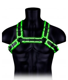 Ouch  Buckle Bulldog Harness GID S M