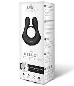 Rabbit Co Deluxe Rabbit Ring Black