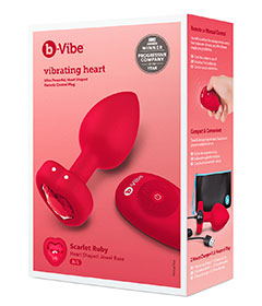 bVibe Jewels Remote Cntrl Heart Plug ML