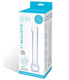 Glas 7in Realistic Head Dildo