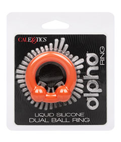 Alpha Liquid Silicone Dual Ball Ring