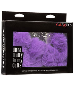 Ultra Fluffy Furry Cuffs  Purple