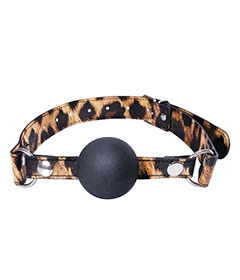 Leopard Frenzy  Silicone Ball Gag