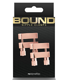 Bound  Nipple Clamps V1 Rose Gold