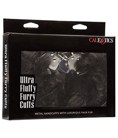 Ultra Fluffy Furry Cuffs  Black