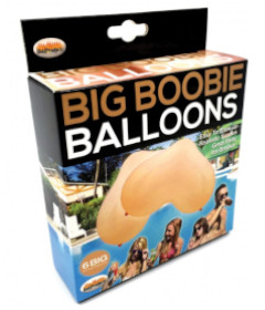 Boobie Balloons Flesh 6 Piece