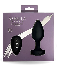 Ashella Vibes  Jewel Remote Control Butt Plug Large