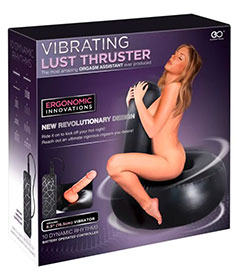 Vibrating Lust Thruster Inflatable Cushion with Dildo