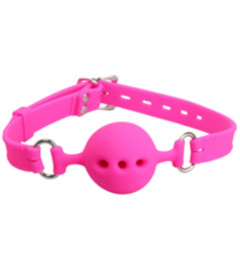 GAG011 Silicone Breathable Gag Pink Large