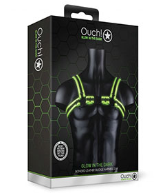 Ouch  Buckle Harness Glow In Dark S M