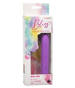 Bliss Liquid Silicone  Mini Vibe Purple