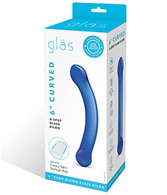 Glas 6in Curved G Spot Dildo