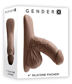 Gender X 4 Inch Silicone Packer Dark